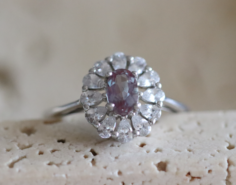 Alexandrita Ring - vista lateral - Sauvé Joyería