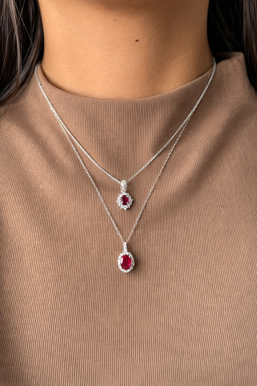 Rubi Necklace - vista detalle - Sauvé Joyería