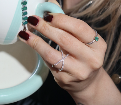 Zircon X Ring - vista detalle - Sauvé Joyería
