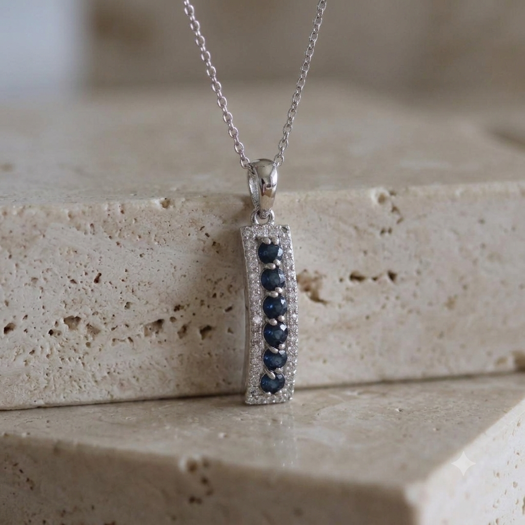 LINEAR ZAFIRO NECKLACE