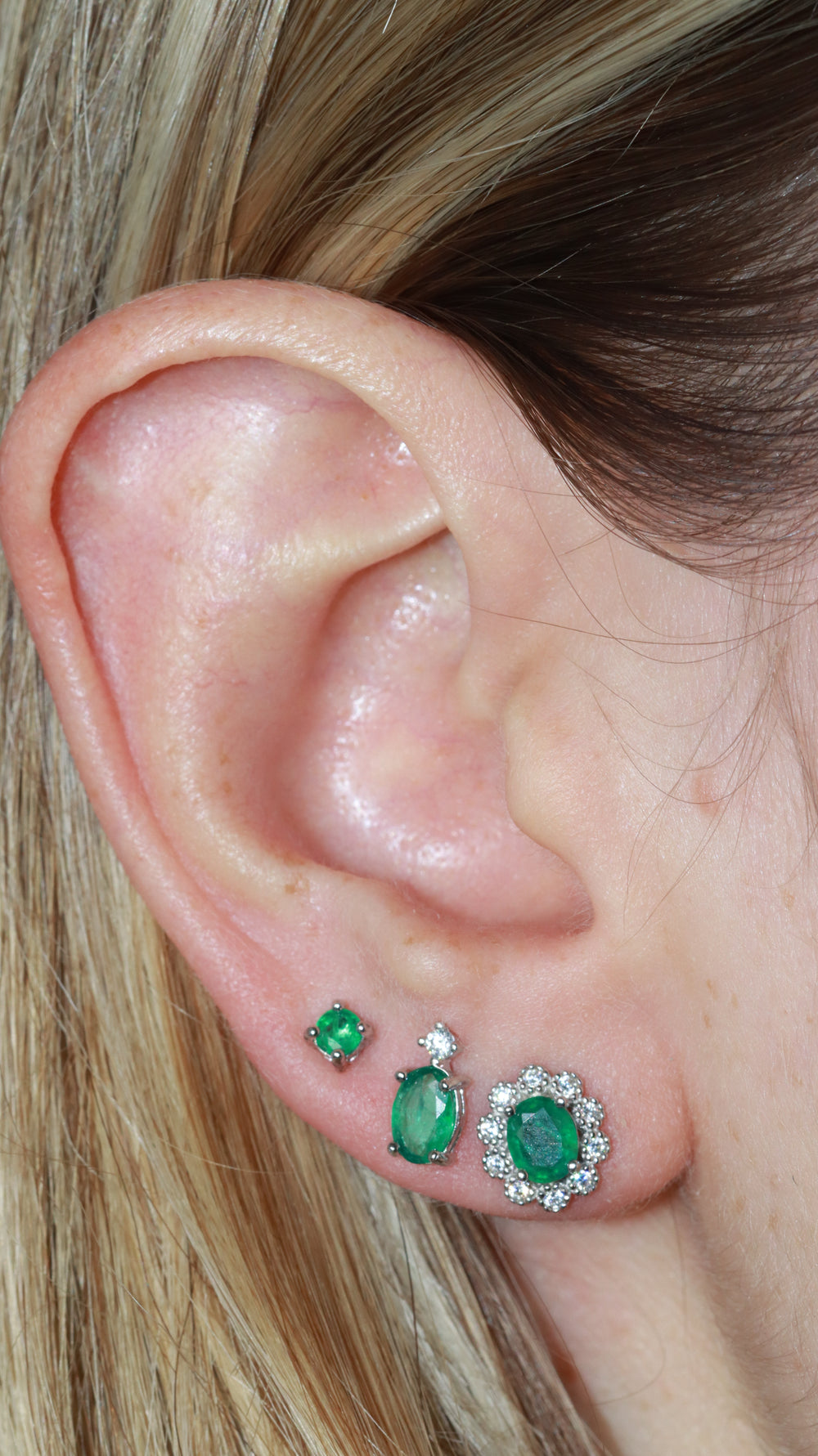 Emerald Flowers - vista lateral - Sauvé Joyería