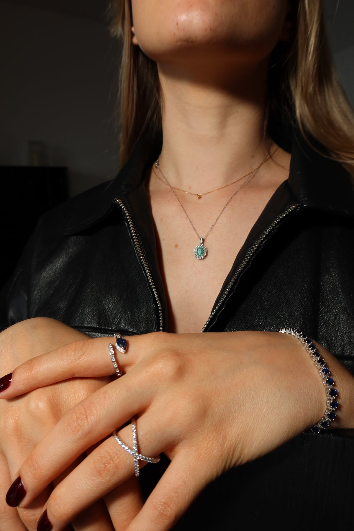 Snake Zafiro Ring - vista detalle - Sauvé Joyería