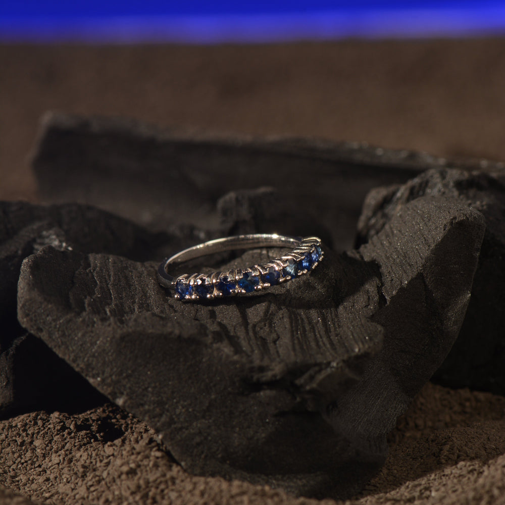 Zafiro Ring - anillo de Zafiro natural en plata 925 - Sauvé Joyería Colombia
