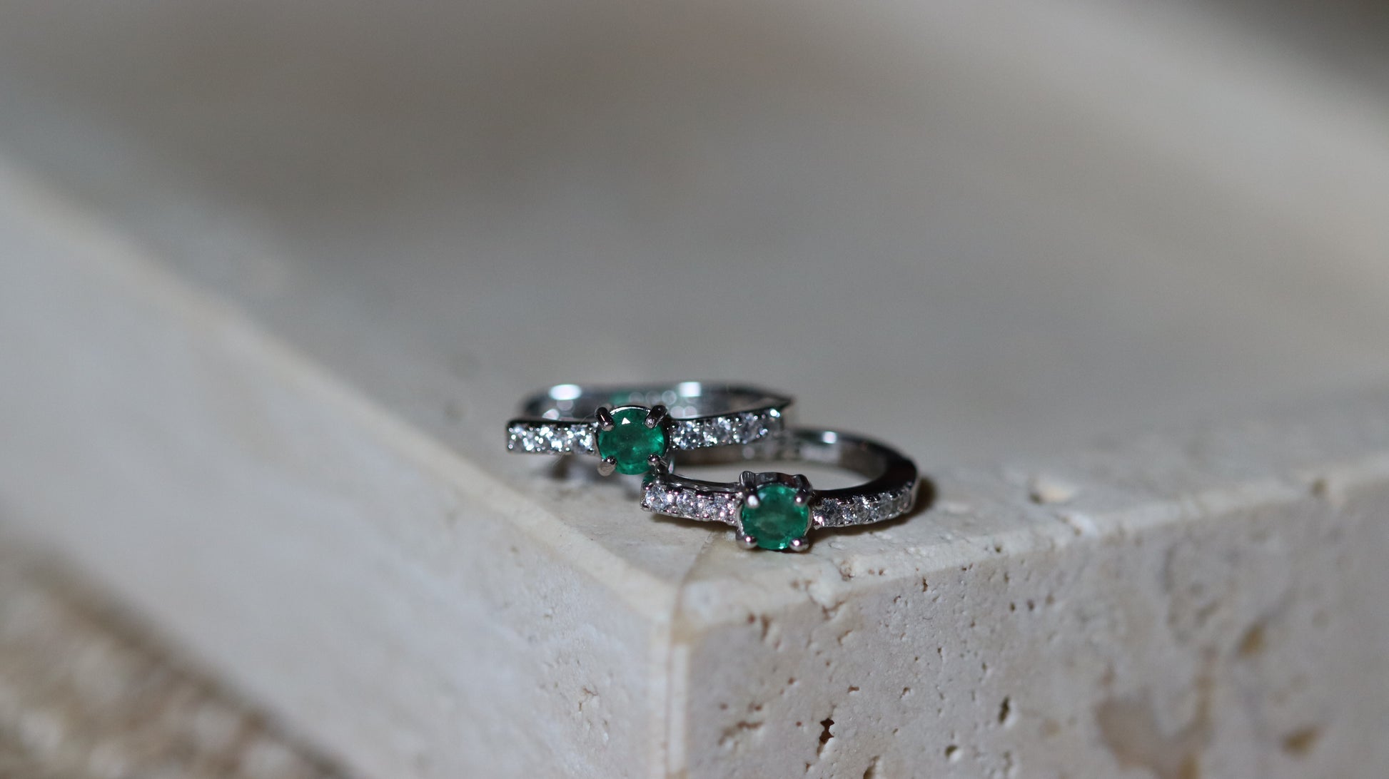 EMERALD HOOPS