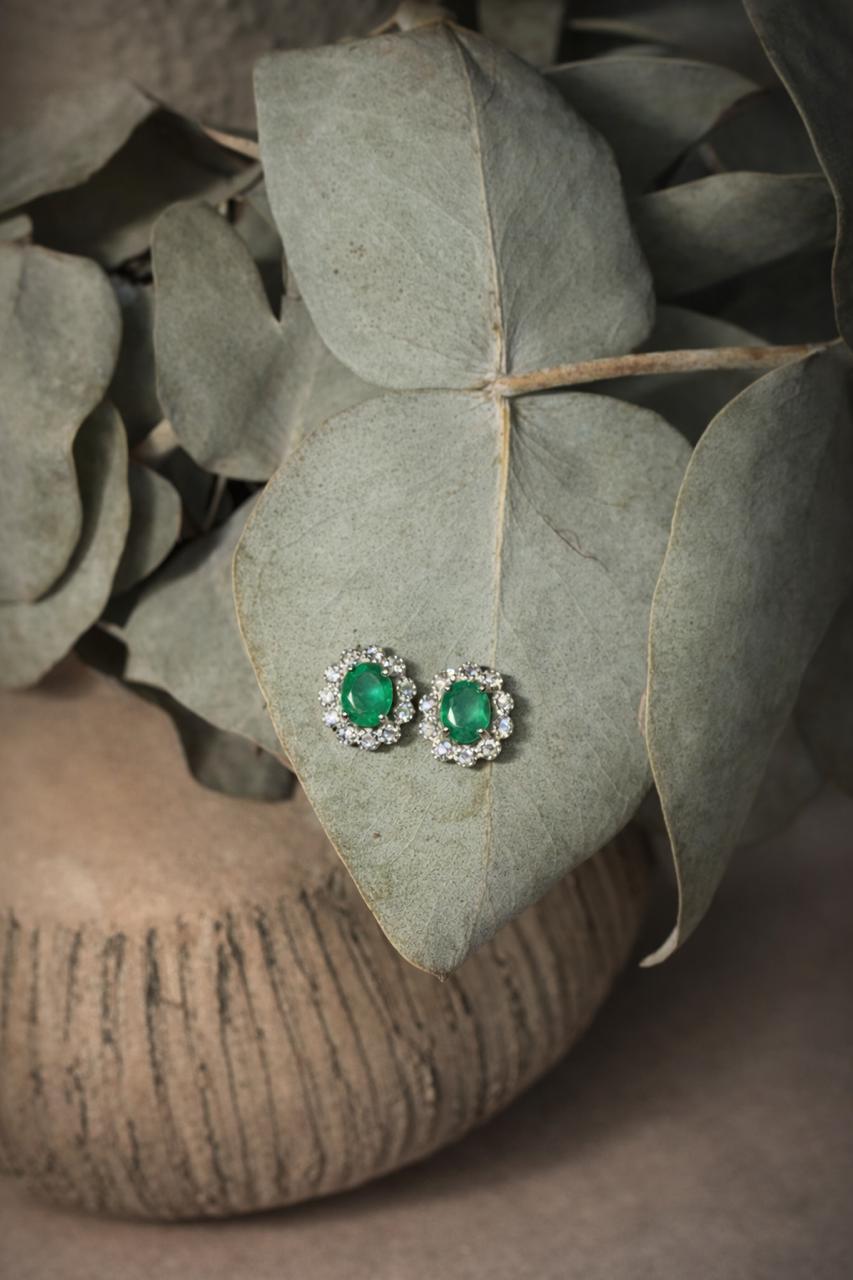 Emerald Flowers - vista detalle - Sauvé Joyería