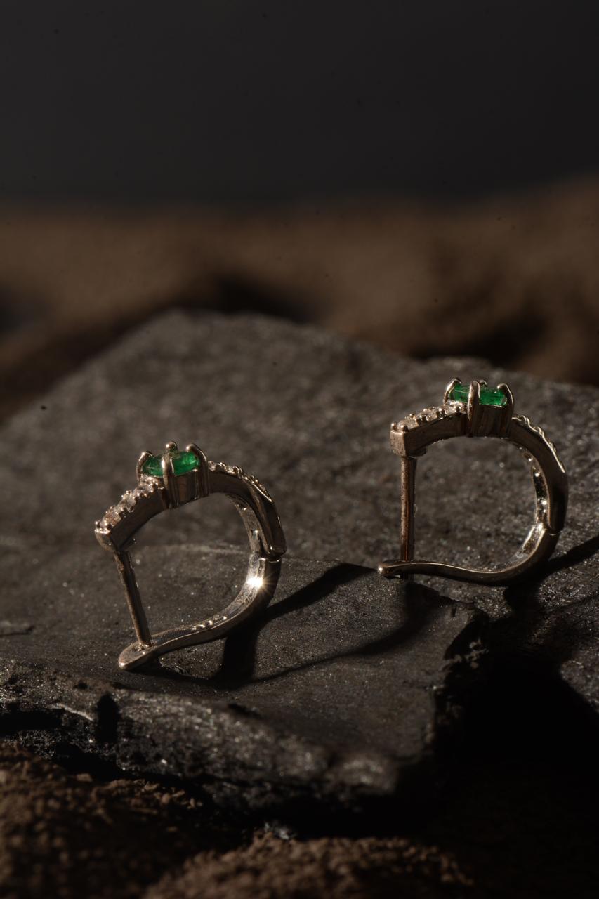 EMERALD HOOPS
